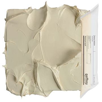 Open in modal - Gaffrey Heavy Body Texture Acrylic Paint - Titanium Buff, 32 oz pouch and swatch