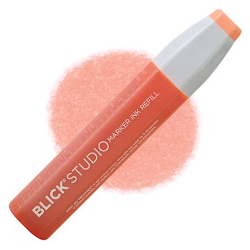 Open in modal - Blick Studio Marker Refill - Salmon Pink, 076, swatch and refill