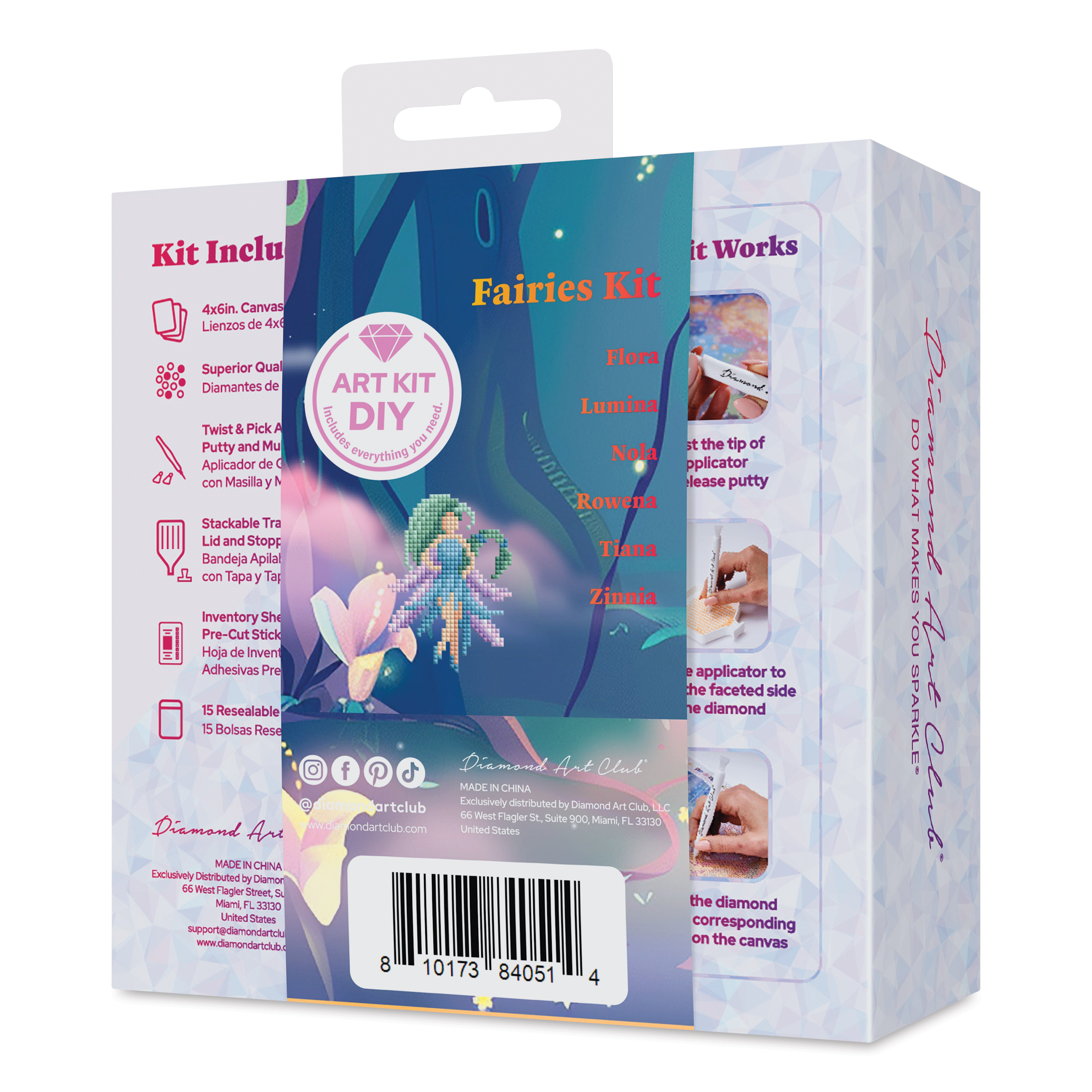 Diamond Art Club Mini Dazzles Kit - Fairies | BLICK Art Materials