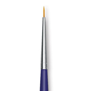 Blick Scholastic Golden Taklon Brush - Round, Long Handle, 3/0