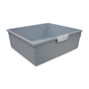 Hann Certwood Tote Tray - 6" x 18-1/4" x 16-3/4", Light Gray