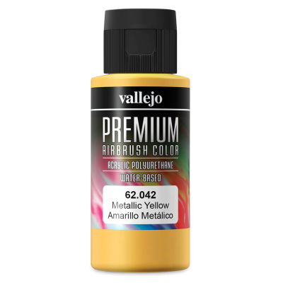 Vallejo Premium Airbrush Colors - 60 ml, Metallic Yellow