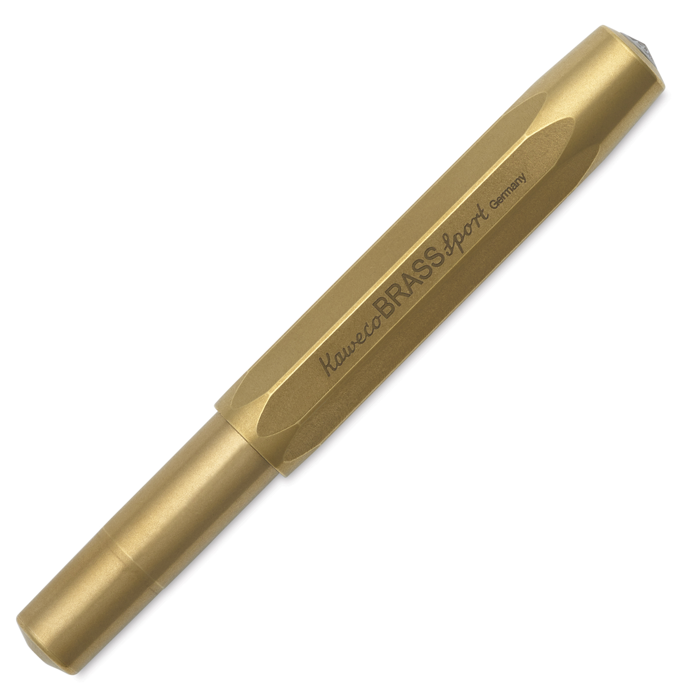 Kaweco Brass Sport Fountain Pen - Medium Nib, Blue Ink | BLICK Art