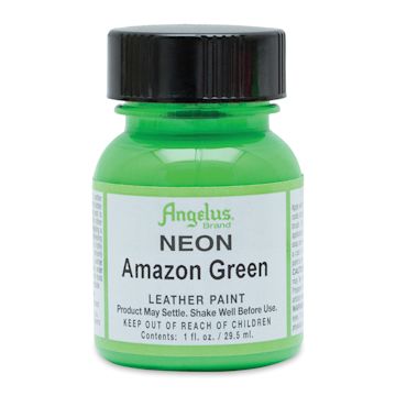 Open in modal - Angelus Acrylic Leather Paint - Neon Amazon Green, 1 oz