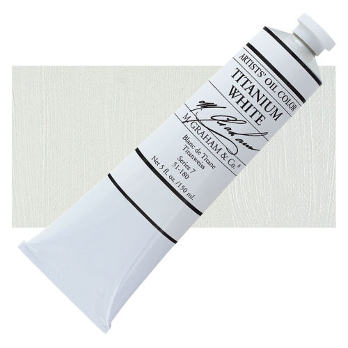 M. Graham Artists' Oil Color - Titanium White, 148 ml tube