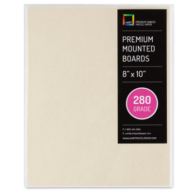 UArt Premium Sanded Pastel Paper Board - 8" x 10", Neutral, 280 Grit