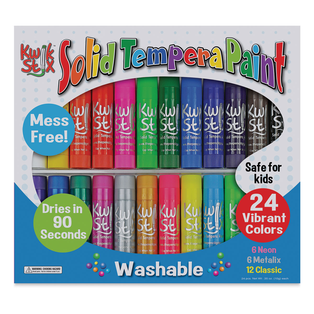 Kwik Stix Tempera Paint- Art Set 30 Colors - Imagine That Toys