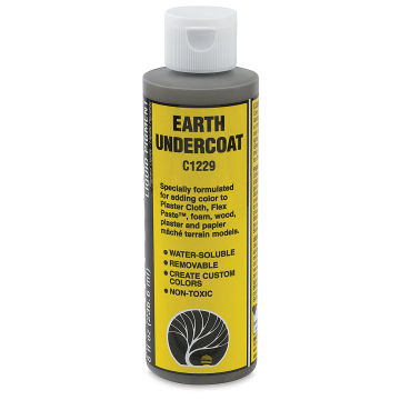 Front of bottle of Liquid Pigment Earth Undercoat