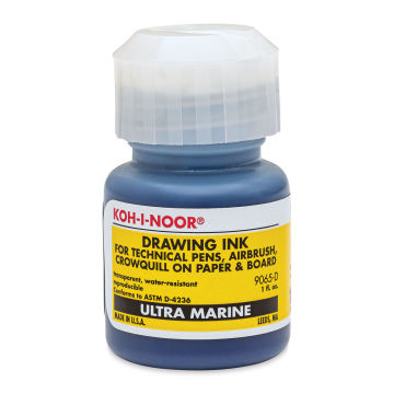Koh-I-Noor Water-Resistant Drawing Ink - 1 oz, Ultramarine