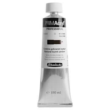 Open in modal - Schmincke Primacryl Professional Acrylic Paint - Natural Burnt Umber, 150 ml Tube