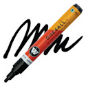 Molotow One4All Acrylic Marker - 4 mm Tip, Black Glossy, Bullet Tip