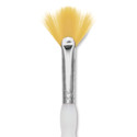 Royal & Langnickel Soft Grip Golden Taklon Brush - Fan, Short Handle