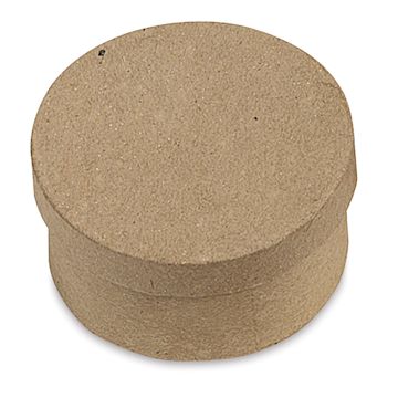 Open in modal - Paper Mache Mini Box - 3" x 3", Round