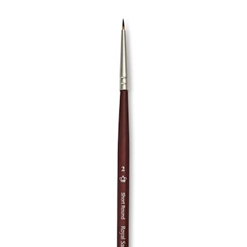 Open in modal - Royal & Langnickel SableTek Brush - Short Round, Short Handle, Size 2