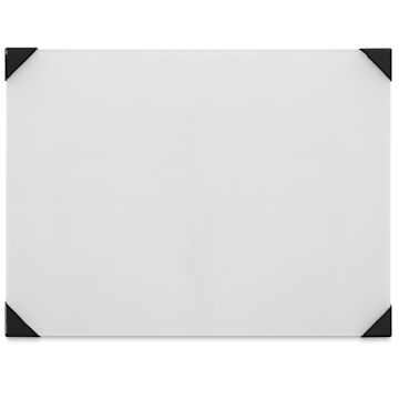 Open in modal - New Wave Posh Glass Tabletop Palette - 9" x 12", White