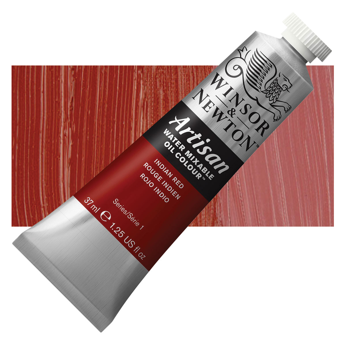 Winsor & Newton Artisan Water Mixable Oil Paint - Indian Red, 37 ml tube