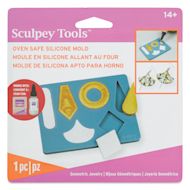 Sculpey Oven Safe Silicone Geometric Jewelry Mold