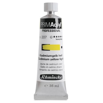 Open in modal - Schmincke Primacryl Professional Acrylic Paint - Cadmium Yellow Light, 35 ml Tube