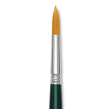 Open in modal - Escoda Barroco Toray Gold Synthetic Brush - Round, Short Handle, Size 0