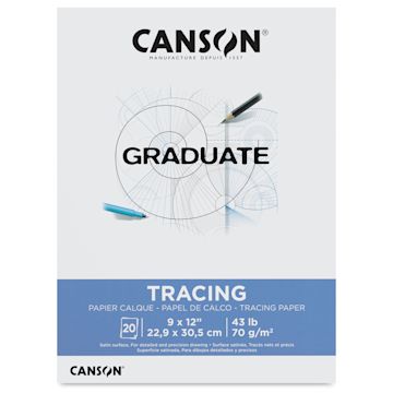 Open in modal - Canson Graduate Tracing Pad - 9" x 12", front cover