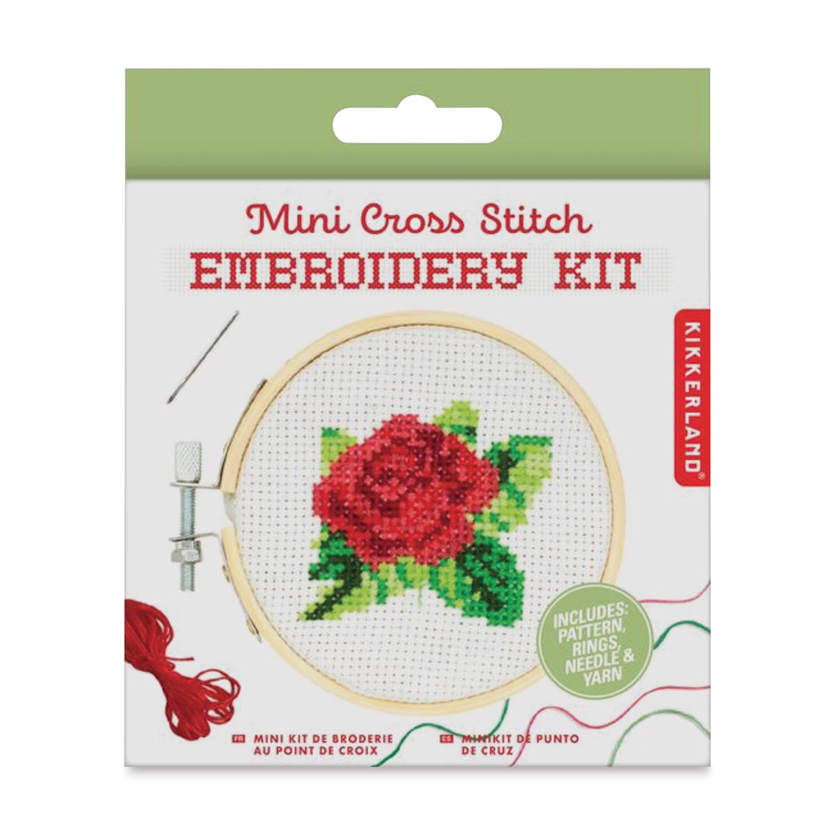 Mini Cross Stitch Embroidery Kit - Mushroom