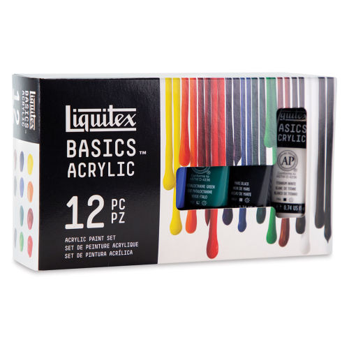 Liquitex Basics Acrylic Set - Set of 12, 0.74 oz Tubes