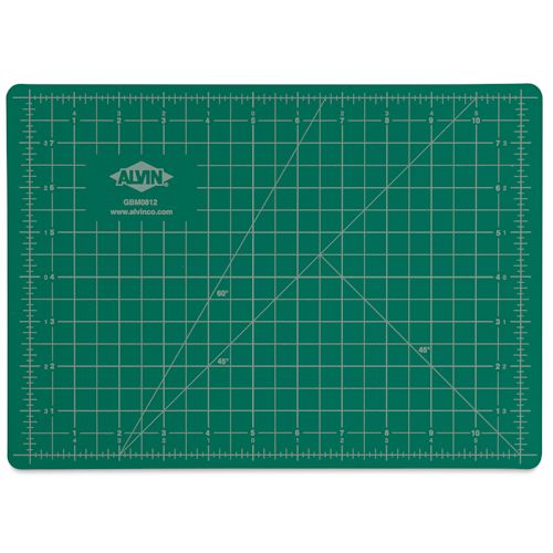 Alvin Cutting Mat 8 1/2" x 12", Green/Black BLICK Art Materials