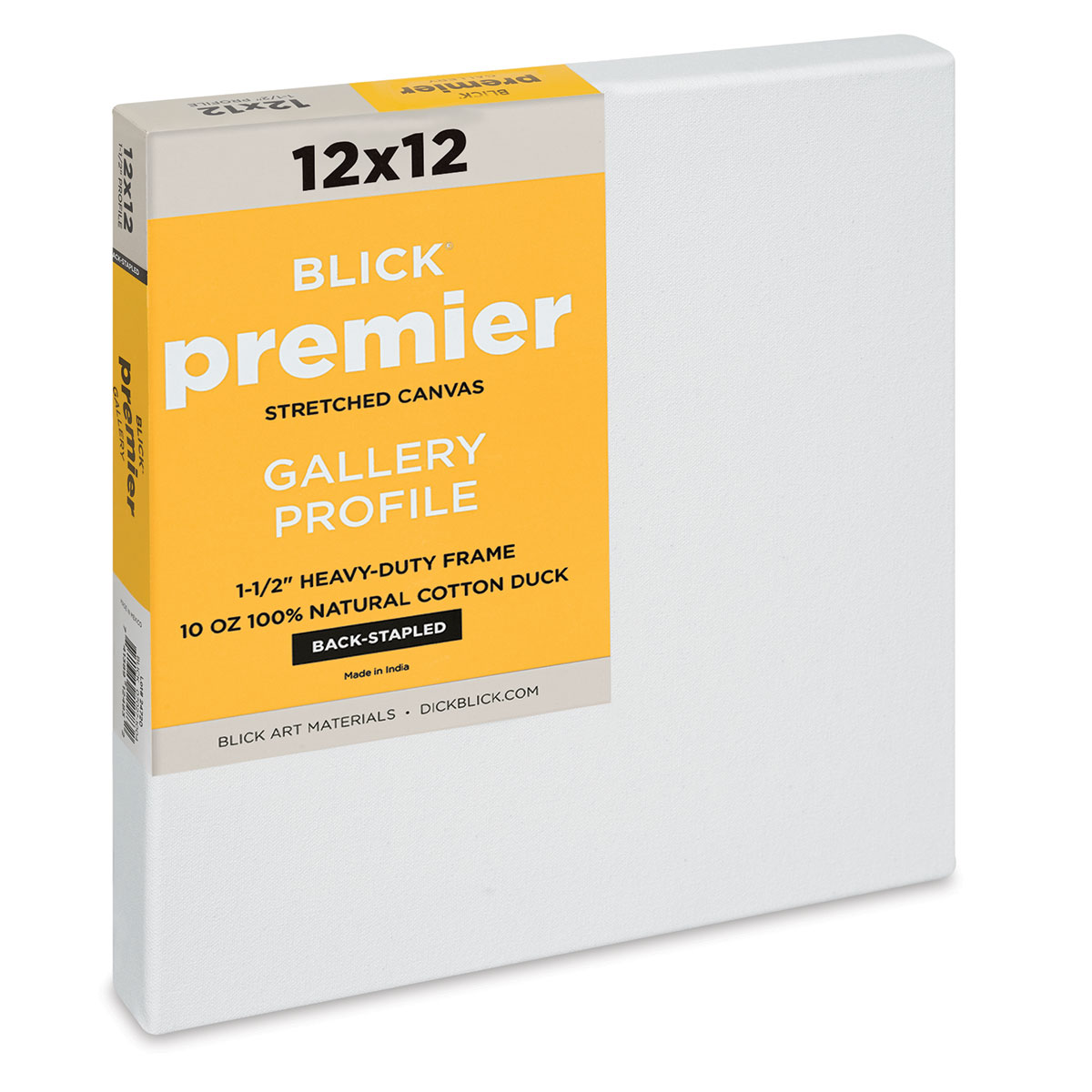 Blick Premier Heavyweight Stretched Cotton Canvas - 12 x 12, 2
