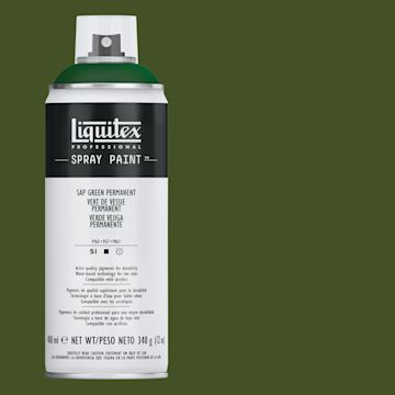 Open in modal - Liquitex Professional Spray Paint - Sap Green, 400 ml can and swatch