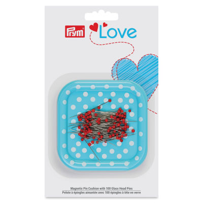 Prym Love Magnetic Pin Cushion Dish - Square with Pins (In packaging)