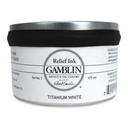 Gamblin Artist's Colors Relief Ink - Titanium White, 175 ml