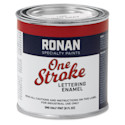 Ronan One Stroke Lettering Enamel - Light Gray, Half Pint