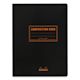 Rhodia Composition Book - Black, 9-7/8" x 7-1/2", 80 Sheets (front cover)