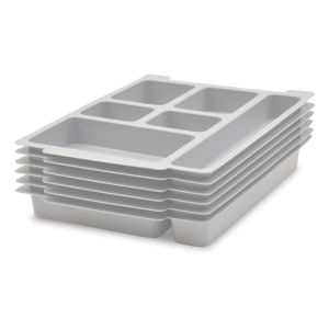 Gratnells Trays and Accessories - Tray Insert, Mixed Compartments, Pkg of 6