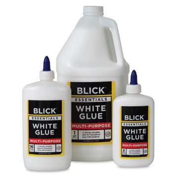 Blick White Glue, Pictured various sizes