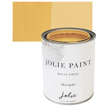 Open in modal - Jolie Matte Finish Paint - Marigold, Quart and swatch