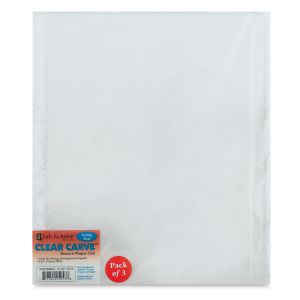 Richeson Clear Carve Etching Plates - 8" x 10", Pkg of 3