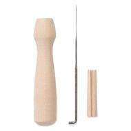 Grey Fox Felting Needle Holder Tool
