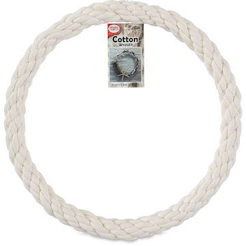 Open in modal - Pepperell Cotton Rope Wrapped Wreath - 12"