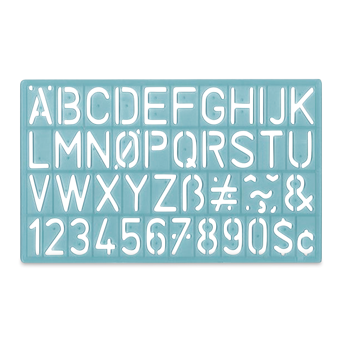 Westcott Lettering Stencil Guide, 4-Piece - Midwest Technology