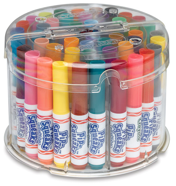 Crayola Pip Squeaks Marker Tower, Assorted Colors, 50 Washable Markers,  Toys for Kids 