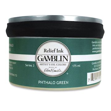 Open in modal - Gamblin Artist's Colors Relief Ink - Phthalo Green, 175 ml