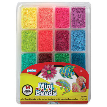 Perler Mini Beads Tray, front of the packaging