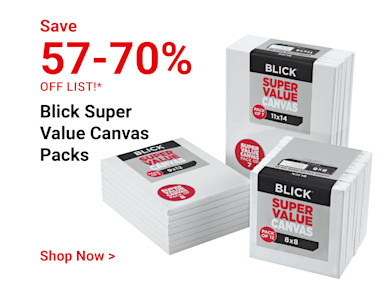 Save 57-70% off list! Blick Super Value Canvas Packs. Shop Now.