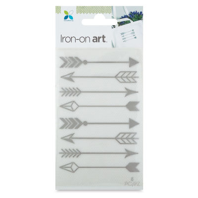 Momenta Iron-On Art - Silver Foil Arrows