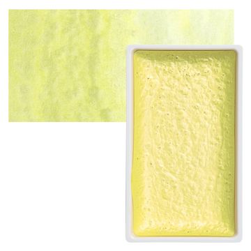 Open in modal - Kuretake Gansai Tambi Watercolor Pan - Pearl Lemon Yellow pan and swatch