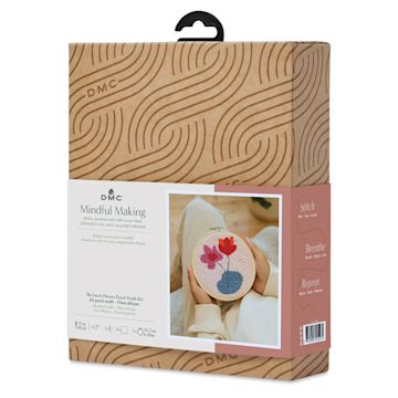 Open in modal - DMC Mindful Making Beginner Punch Needle Kit - Gentle Flowers - front of packaging