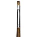 Silver Brush Monza Synthetic Mongoose Artist Brush - Long Handle, Short Bright, Size 2