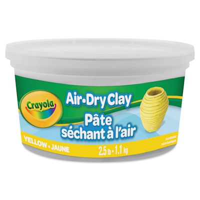 Crayola Air-Dry Clay - Bucket, 2.5 lb, Yellow | BLICK Art Materials