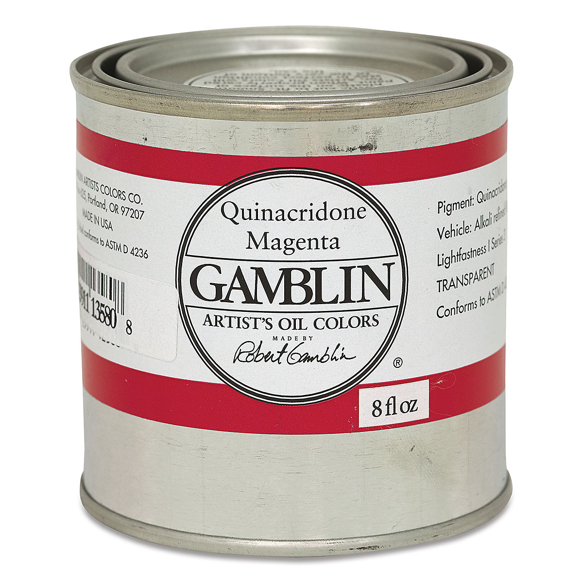 Gamblin artists grade quinacridone magenta 8oz (729911135808)